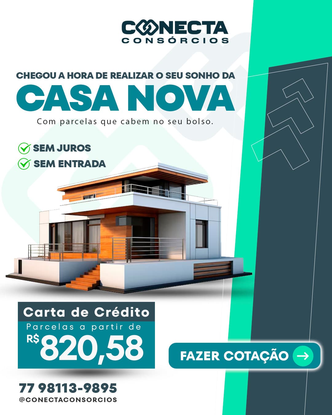 Oferta de consórcio para sua casa nova