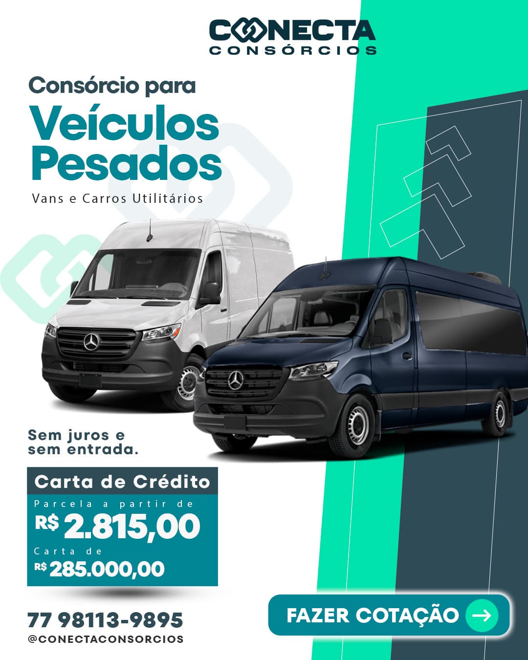 Oferta de consórcio para vans e utilitários